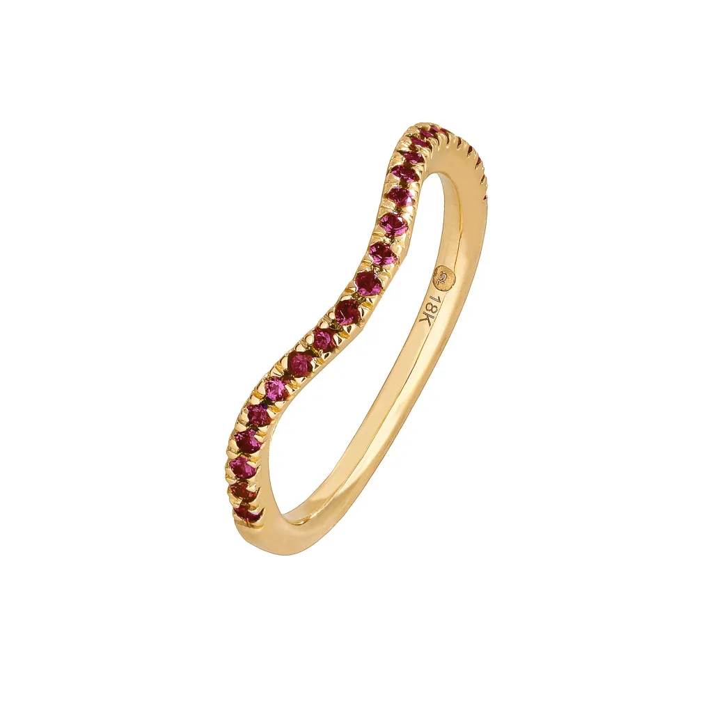 Sandy Leong Amethyst Wave Stack Ring Sale