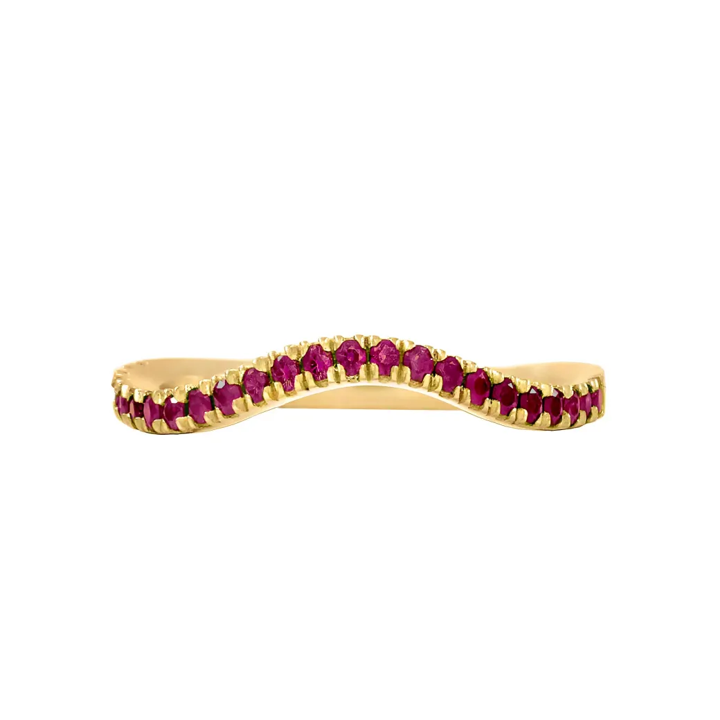 Sandy Leong Amethyst Wave Stack Ring Sale