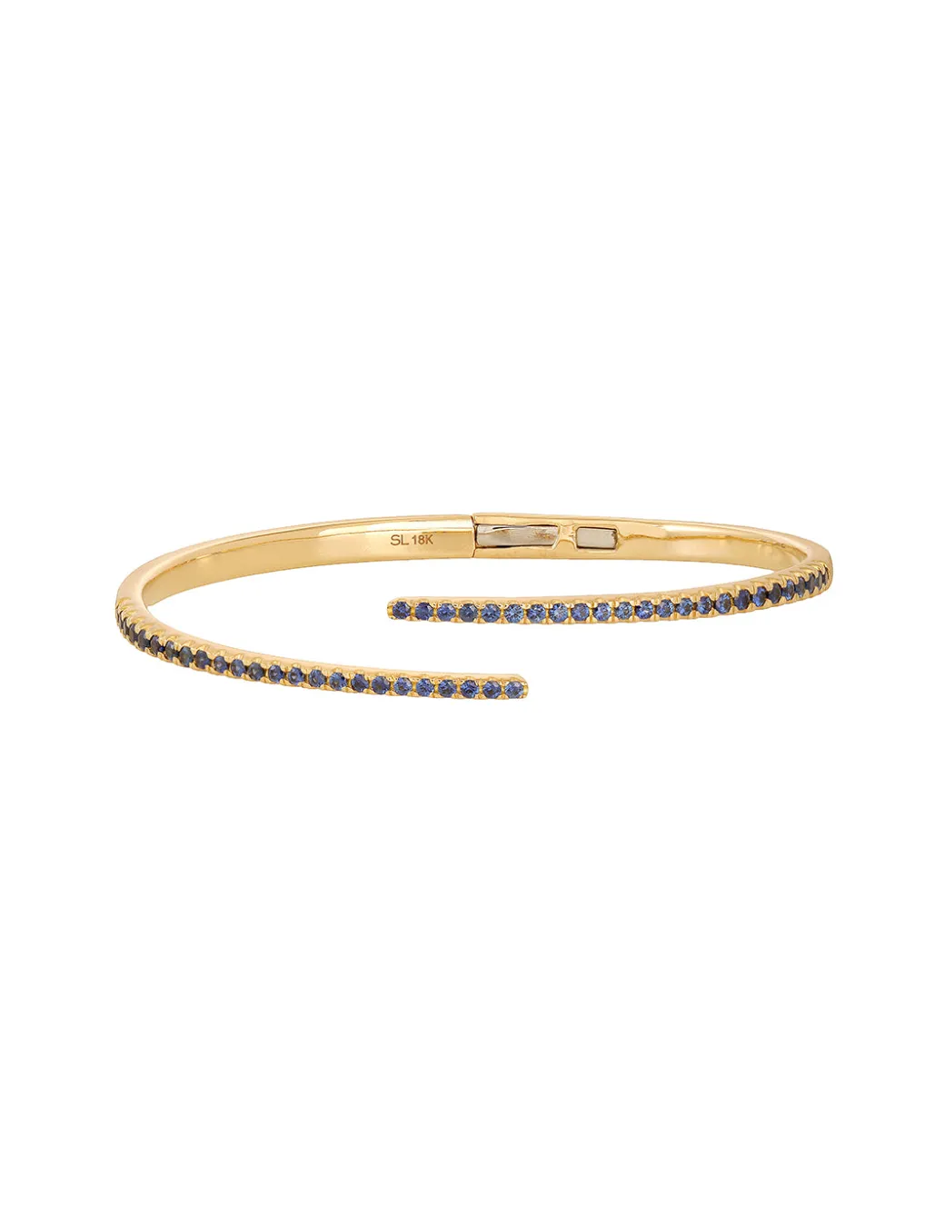 Sandy Leong Blue Sapphire Hinge Bangles - Pale Blue, Dusty Blue and Deep Blue Flash Sale