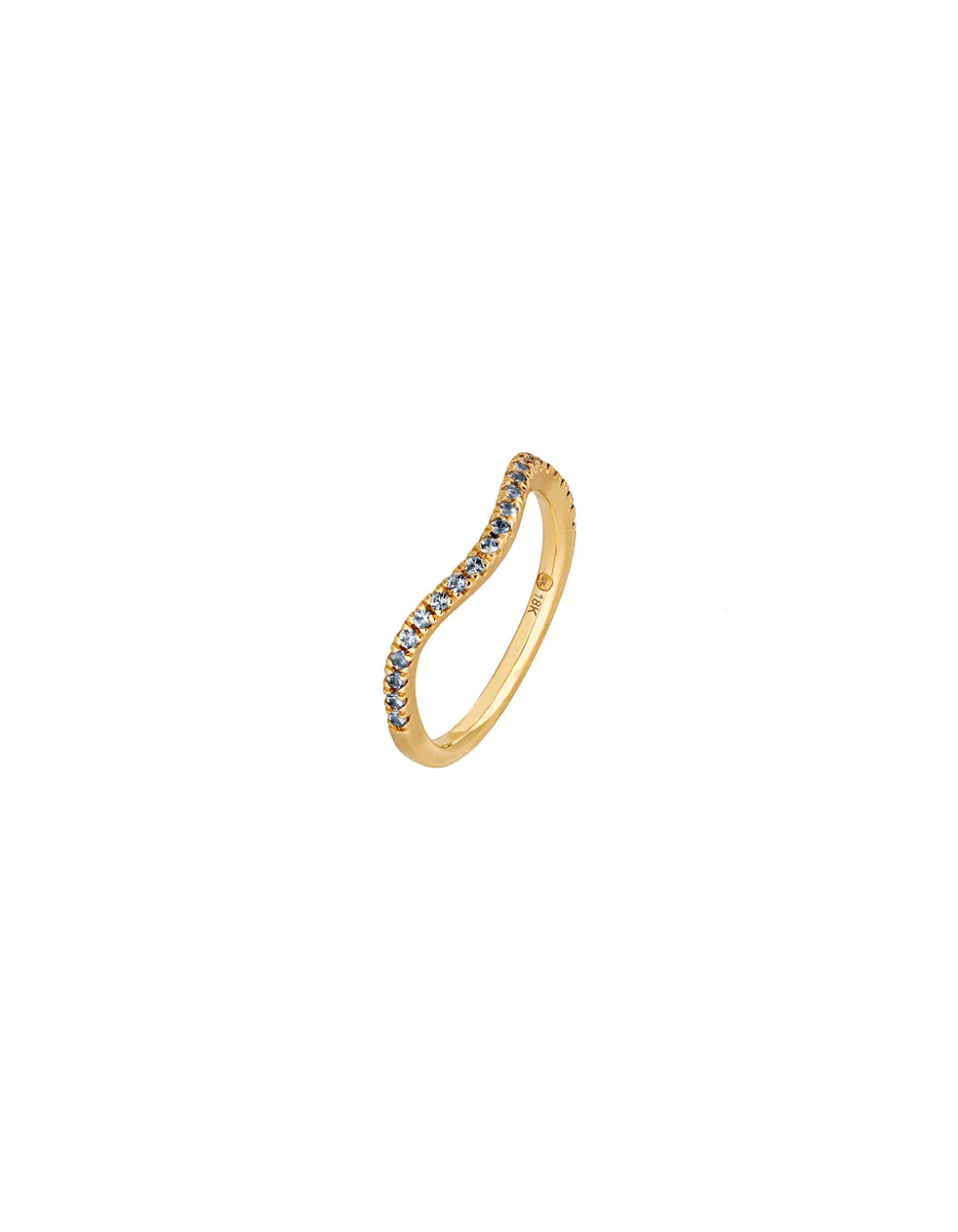 Sandy Leong Blue Sapphire Wave Stack Rings Online