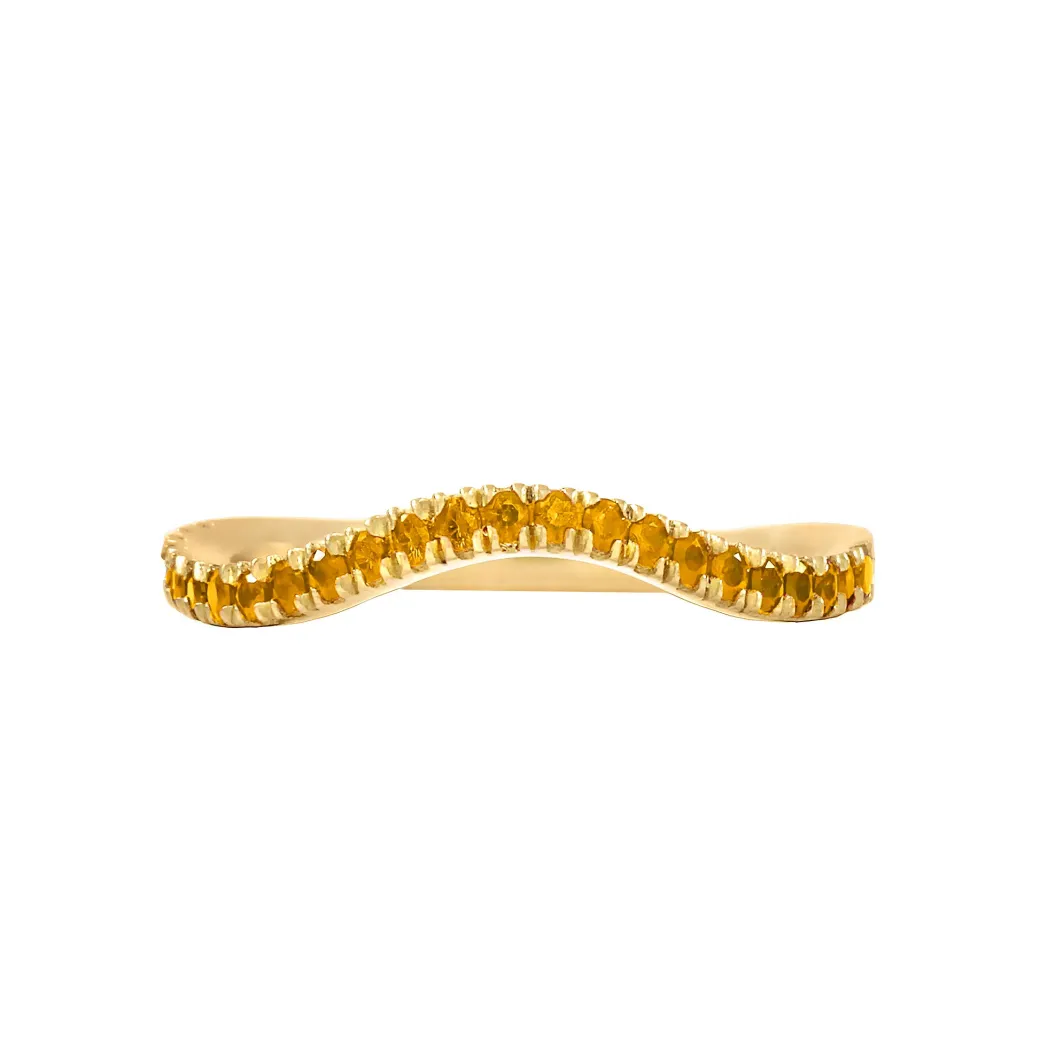 Sandy Leong Citrine Wave Stack Ring Cheap