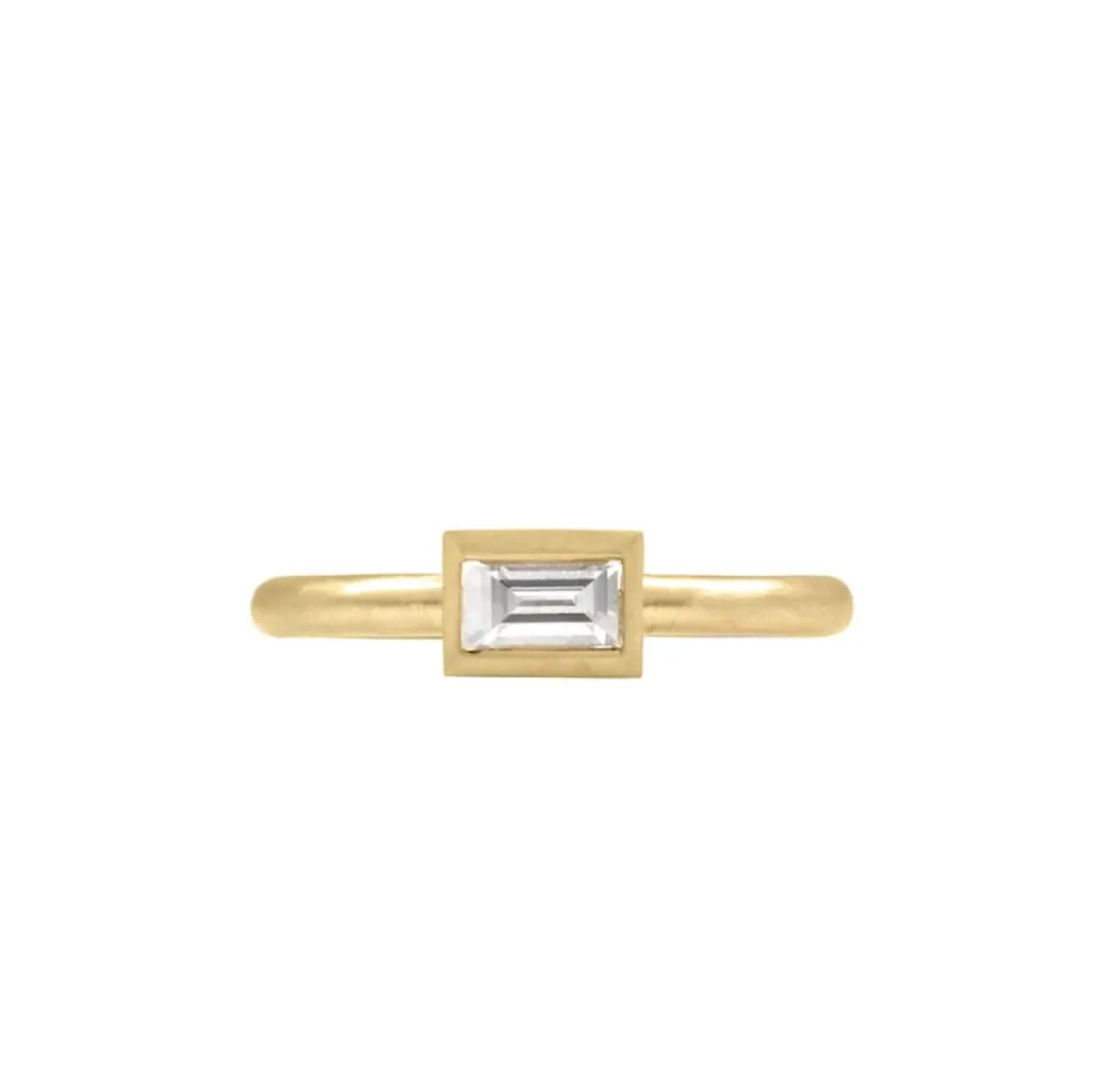 Sandy Leong Diamond Baguette Stack Ring Store