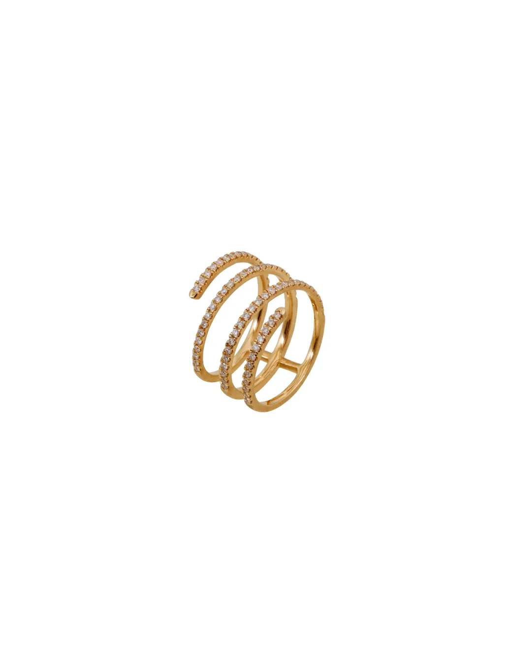 Sandy Leong Diamond Coil Ring New