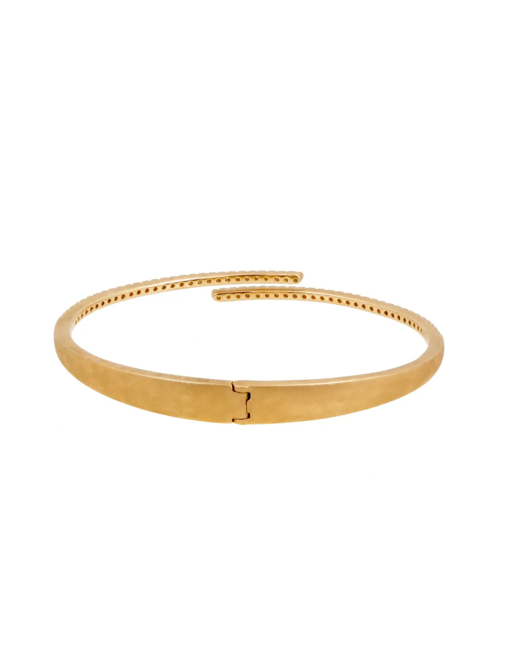 Sandy Leong Diamond Hinge Bangle - Yellow Gold with White Diamonds, Pink Gold with Online