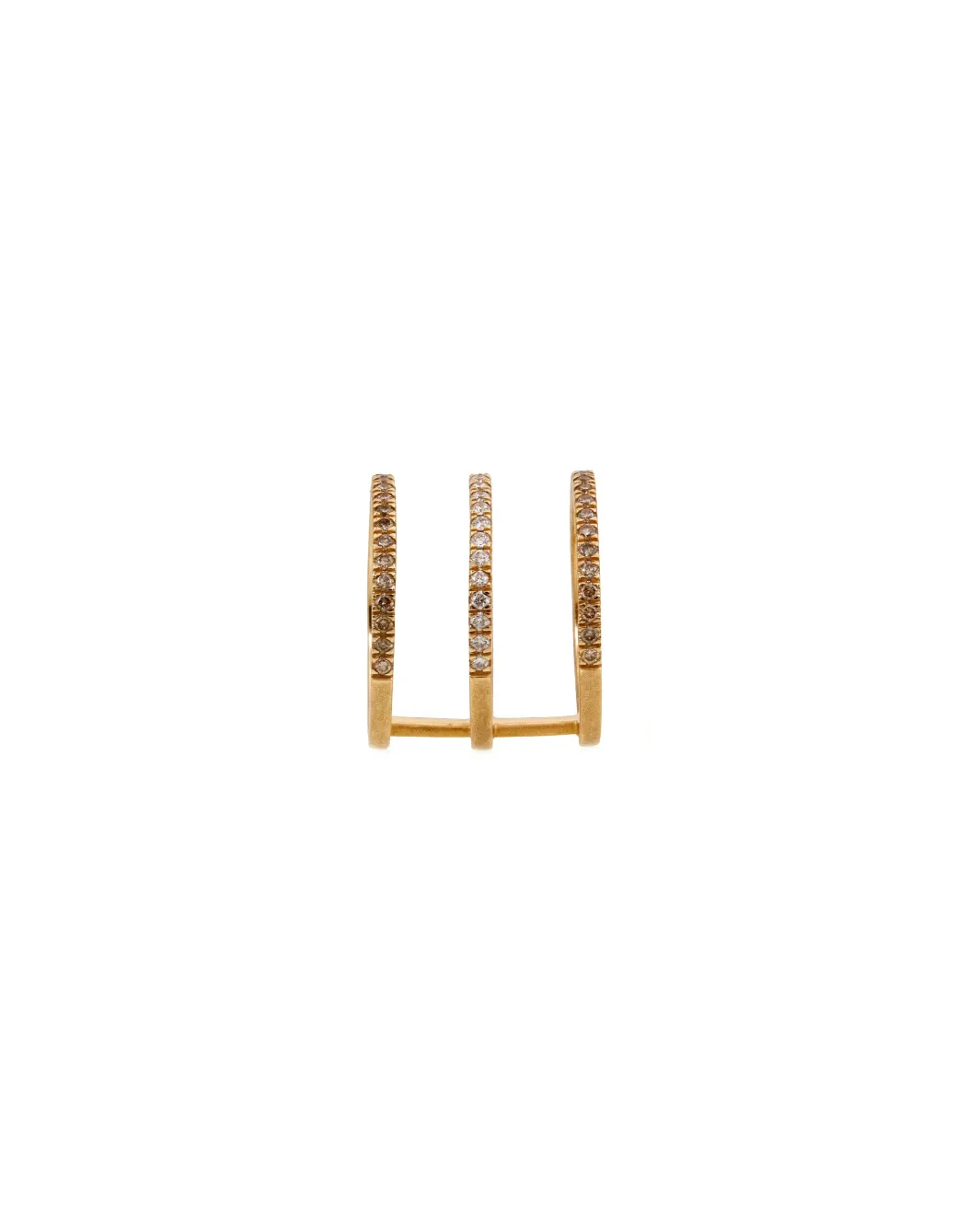 Sandy Leong Diamond Triple Bar Ring Fashion