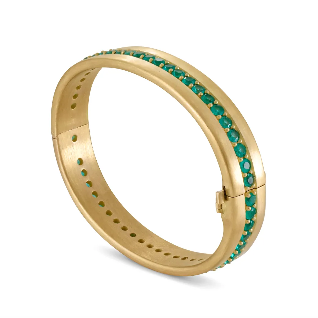 Sandy Leong Emerald Chaya Bangle Online