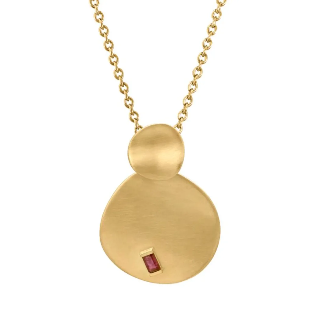 Sandy Leong Origin Ruby Baguette Pendant Best