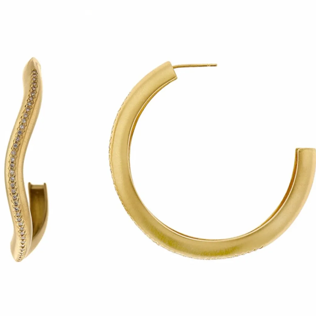 Sandy Leong Oversized Canyon Hoops Fashion