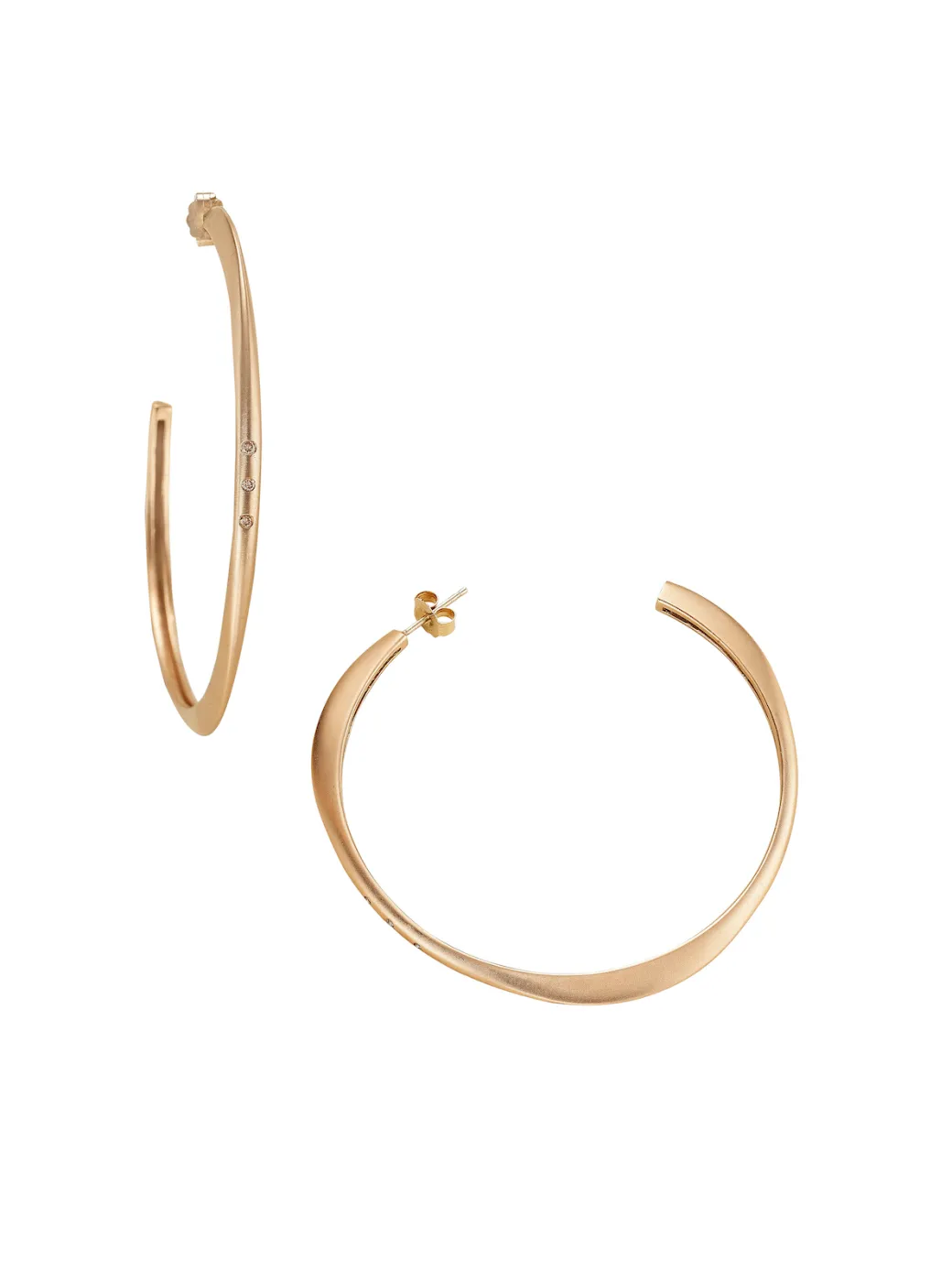 Sandy Leong Oversized Halo Hoops with Diamonds Online