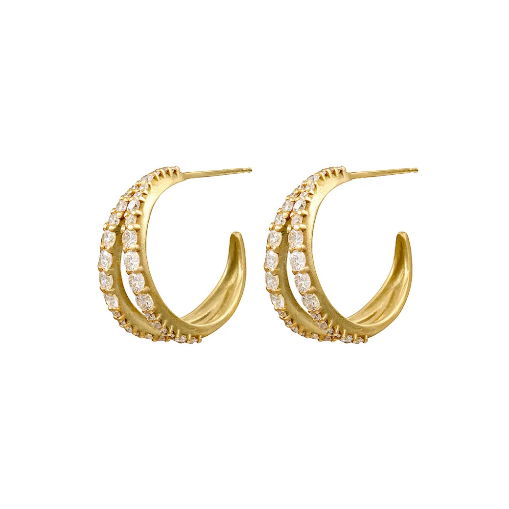 Sandy Leong Petite Anniversary Hoops Discount