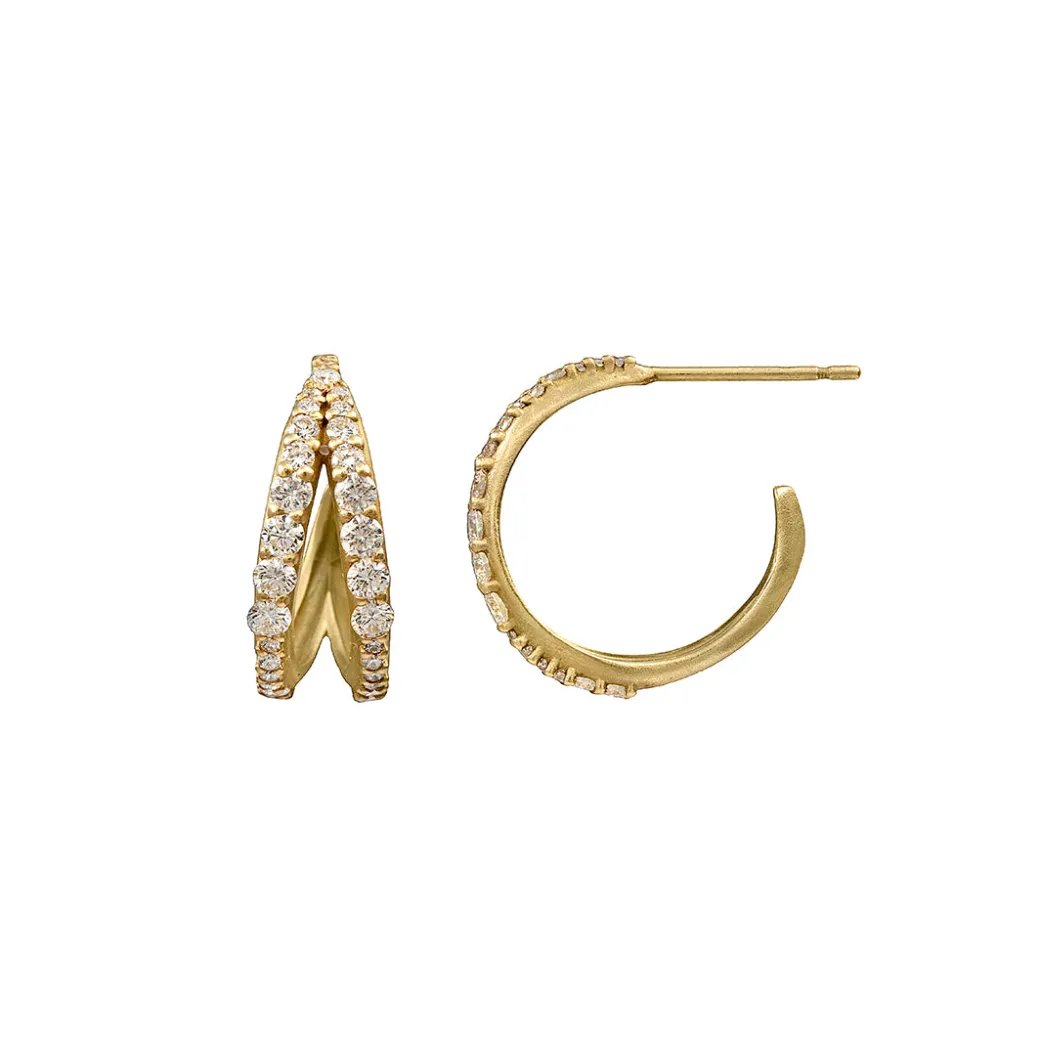 Sandy Leong Petite Anniversary Hoops Discount