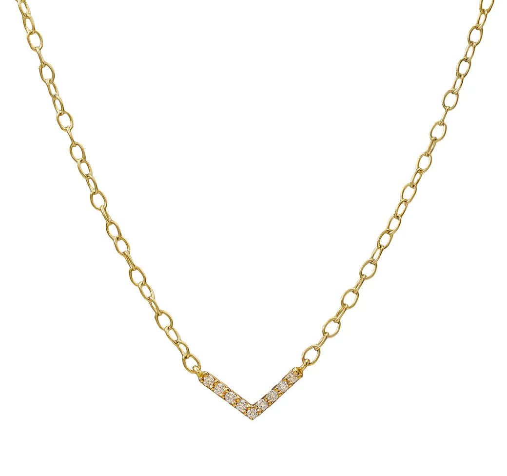 Sandy Leong Petite Chevron Necklace Cheap