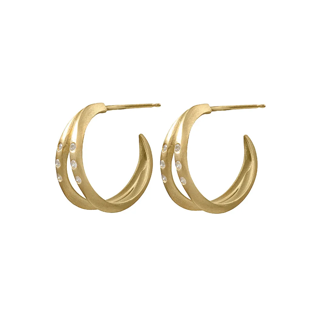 Sandy Leong Petite Double Halo Hoops Discount