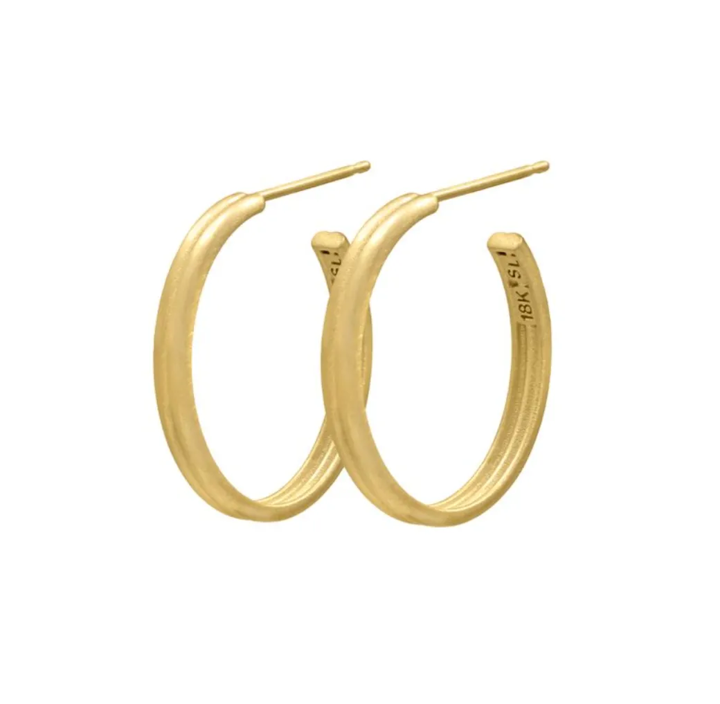 Sandy Leong Petite Double Oval Hoops Online