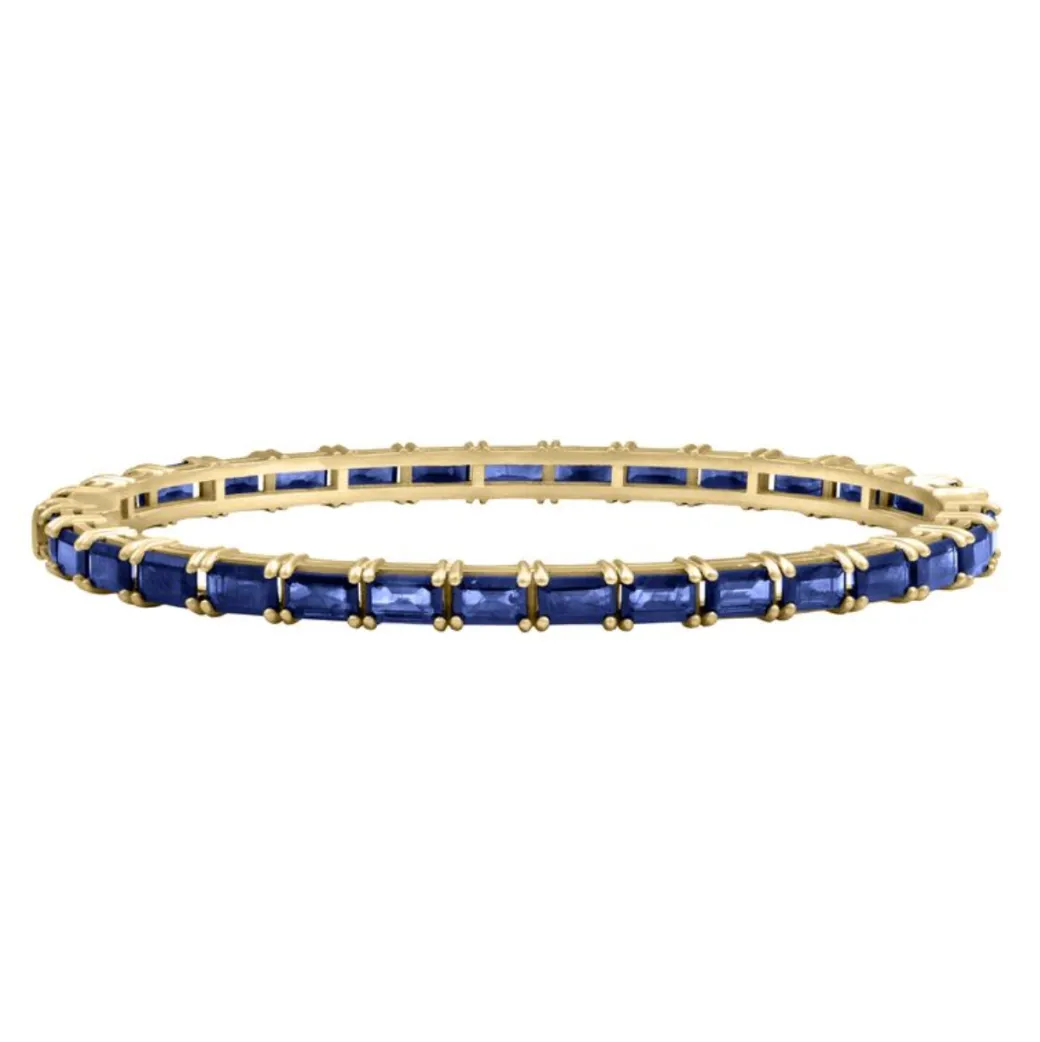 Sandy Leong Sapphire Baguette Tennis Bracelet Sale