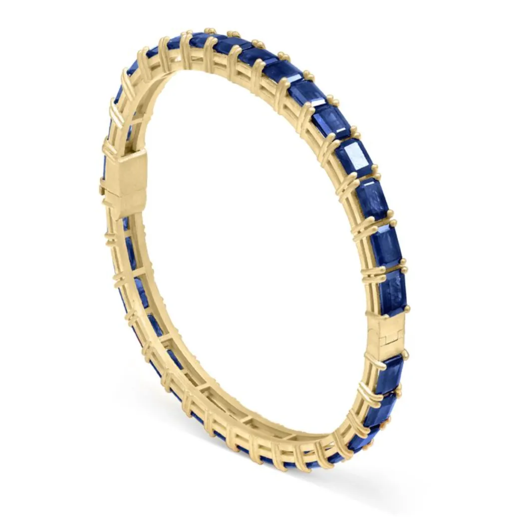 Sandy Leong Sapphire Baguette Tennis Bracelet Sale