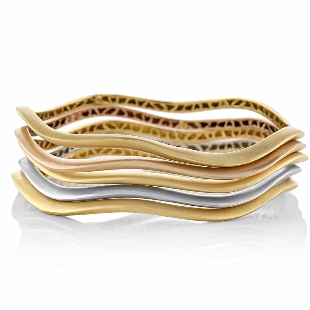 Sandy Leong Thin Canyon Bangles New